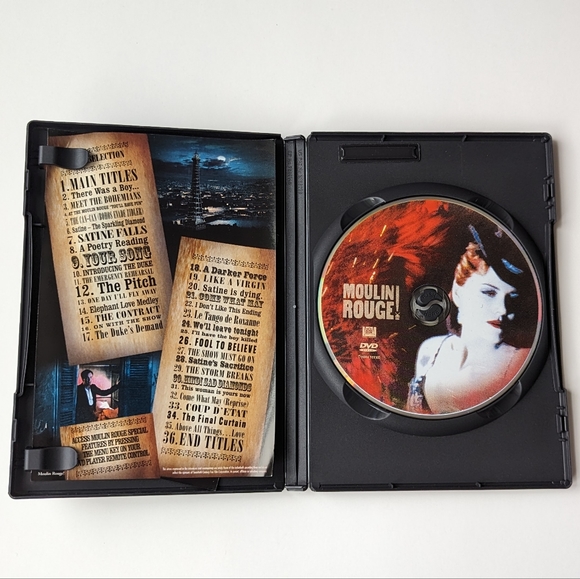 2/$15 Moulin Rouge DVD Widescreen - Baz Luhrman Nicole Kidman Ewan McGregor - Picture 3 of 5